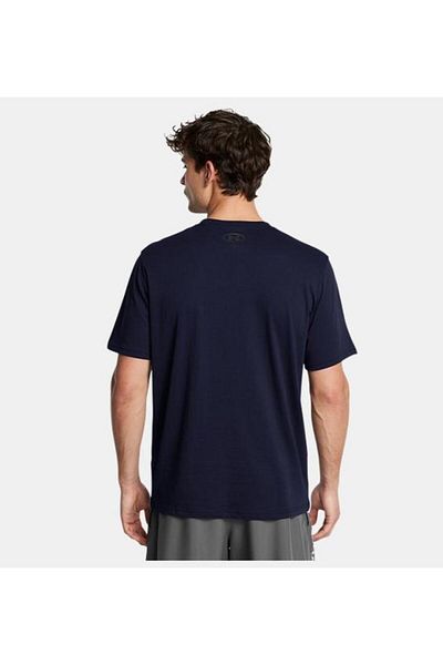 Under Armour Ανδρικό μπλουζάκι από βαμβακερό κανονικό στρογγυλό λαιμό Navy Blue 1386793 -410