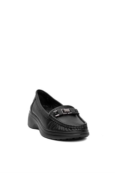 Mammamia D24KA-475 Pantofi casual de damă din piele naturală neagră