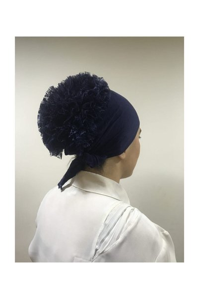 Zamir Bonnet cu volante hijab (albastru marin)
