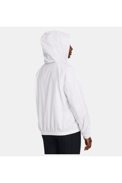 Under Armour Jachetă albă cu mânecă lungă, cu guler cu glugă, cu fermoar 1382698 -100