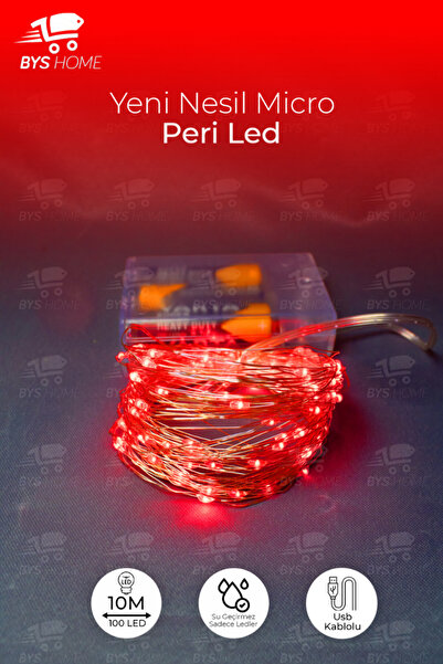 BYSHOME Peri Led Işık 10 Metre Usb Ile Çalışan Çok Amaçlı Dekoratif Aydınlatma