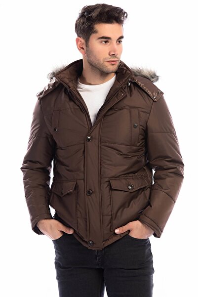 Dewberry M8635 Men's Coat-Brown