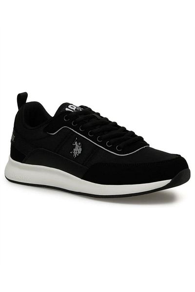 U.S. Polo Assn. Adidași casual negri Polo AssnJack 4Fx pentru bărbați