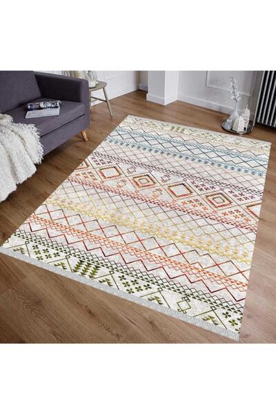 DECOSER HALI Renkli Iskandinav Kilim Nova 4089