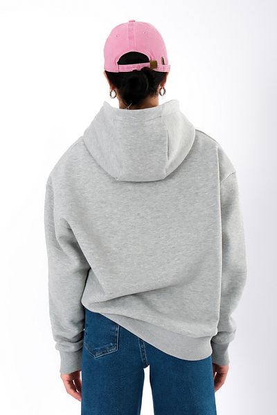 Coredra Mental Health Club Women's Gray Relaxed Fit Hoodie