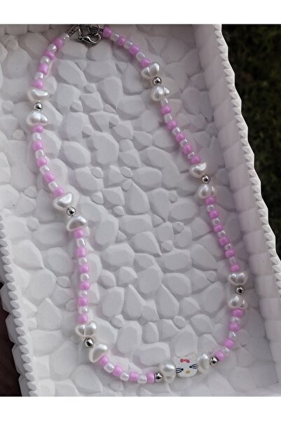 Amabel Jewelerys Hello Kitty Figürlü Kumboncuk Kolye ve Bileklik