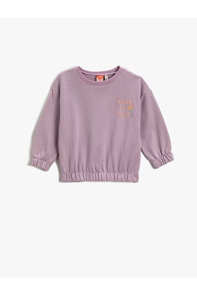 Koton Lilac Baby Girl Sweatshirt - 3Wmg10075Ak