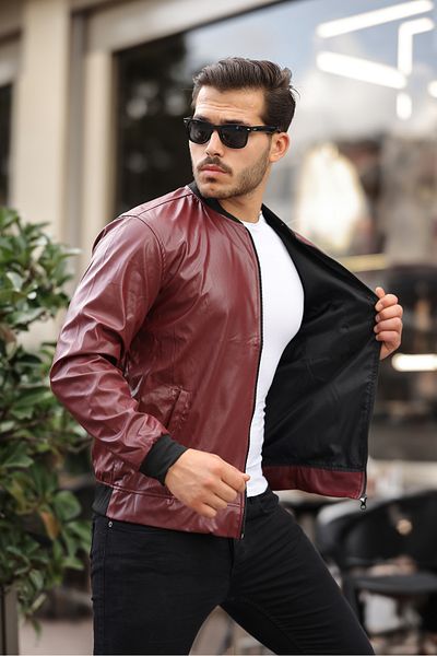 comstar Ανδρικό δερμάτινο μπουφάν New Season