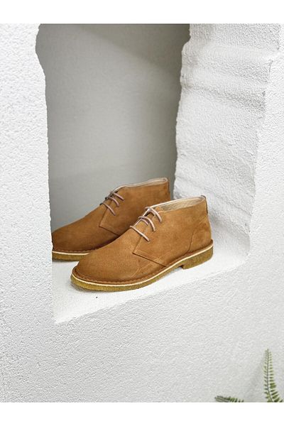 NUR KARACA 25K2318 ΓΝΗΣΙΟ Unisex Δερμάτινο Αυθεντικό Καουτσούκ Σόλα Μπότες Hashpapi μέχρι τον αστράγαλο
