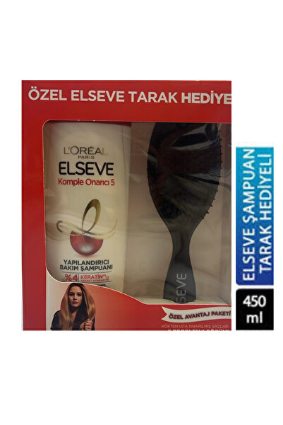 ELSEVE Komple Onarıcı Bakım Şampuanı 5 Özel Elseve Tarak Hediyeli