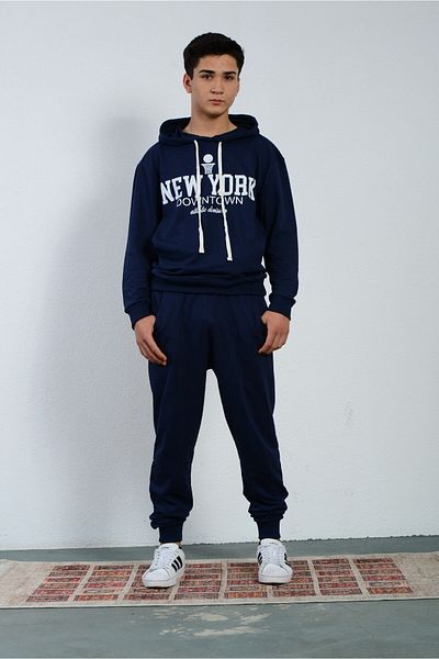 rg kidsstore Hooded Printed Youth Tracksuit Set