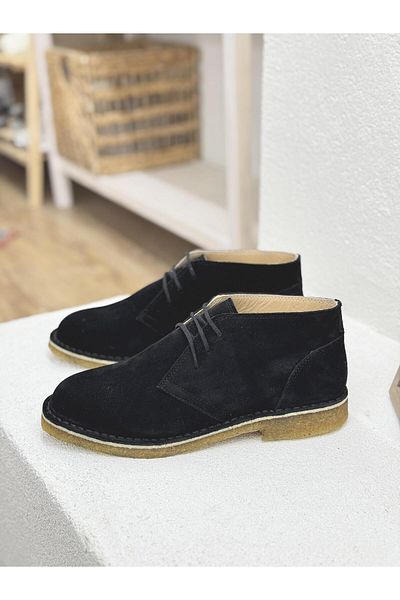 NUR KARACA 25K2318 ΓΝΗΣΙΟ Unisex Δερμάτινο Αυθεντικό Καουτσούκ Σόλα Μπότες Hashpapi μέχρι τον αστράγαλο