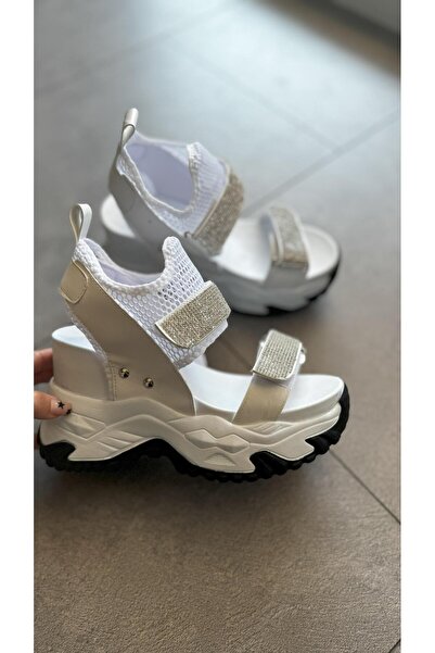 Modanizm White Lahti Sandals