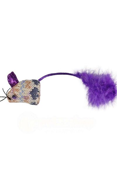 Flamingo 2 Pieces Mohaire Furry Mouse Cat Toy