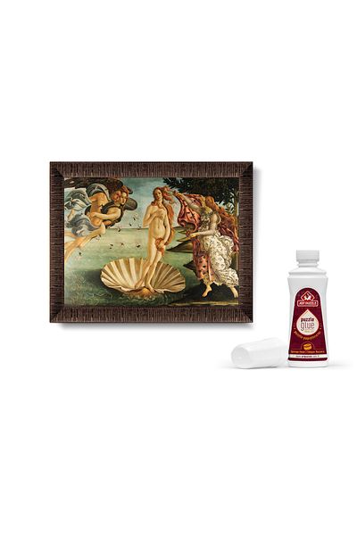 Art Puzzle Birth of Venus, 1000 Piece Framed Puzzle with Sandro Bottıcell