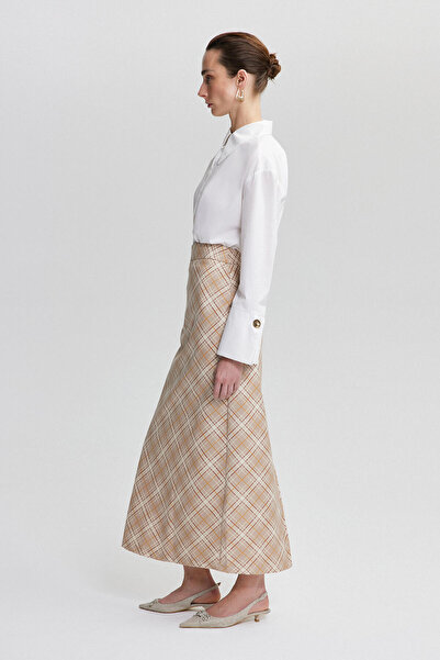 Touché Privé STRAIGHT CUT PLAID SKIRT