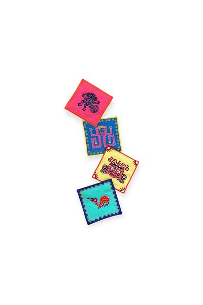 ge living İnka Series Cocktail Napkin Set (4 Pieces)
