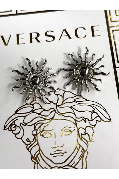 ODDA TASARIM ATÖLYESİ Solar Model Design Silver Color Luxury Button 2Pcs (3cm)