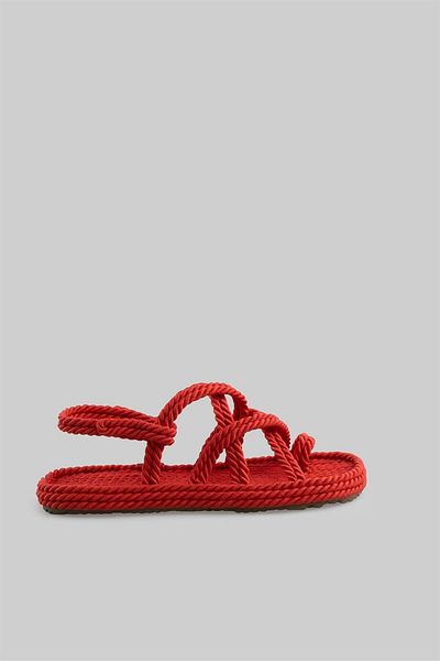 sovrana Red Thin Sole Sandals