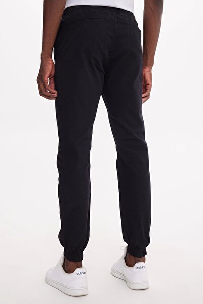 The Crow Jack Jogger Likralı Kargo Siyah Erkek Pantolon