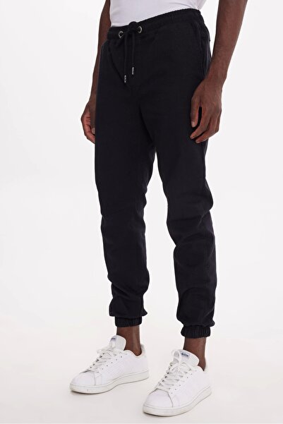 The Crow Jack Jogger Likralı Kargo Siyah Erkek Pantolon