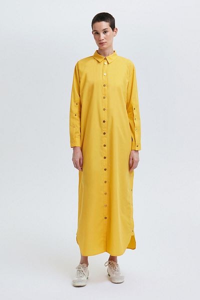 Touché Privé Poplin Dress with Button Detail