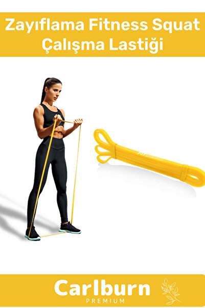 Carlburn Bandă de rezistență profesională, mediu-dură, pentru slăbire - Fitne...