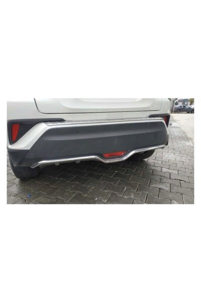 Karva Çmk Toyota C-hr 2016-2019 Arka Tampon Alt Çıtası Nikelaj