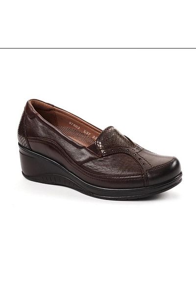 Forelli 57603-G Кафяви дамски обувки от естествена кожа