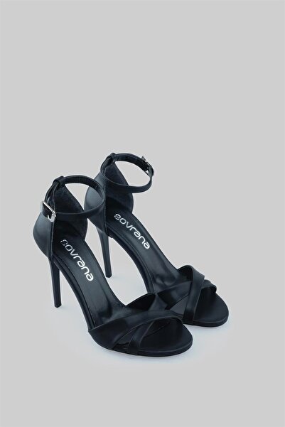 sovrana Boty na podpatku černé