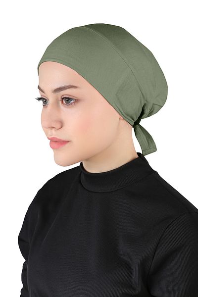 Ecardin Khaki Colored Non-Slip Silicone Bonnet - St 260