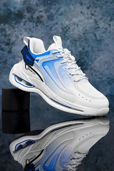 DARK SEER DS Enigma Herren-Sneaker in Weiß, Rauchblau