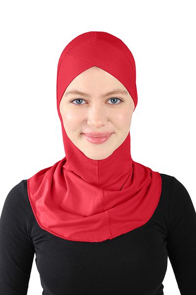 Ecardin Red Cross Hijab Turban - St 232
