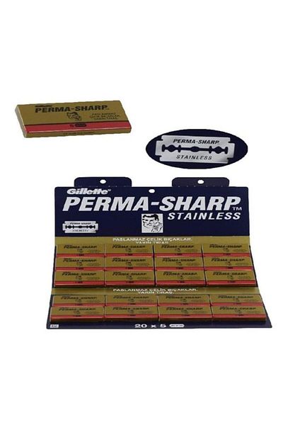 Permasharp Double Sided Leaf Razor Shaving Blade (100Pcs)