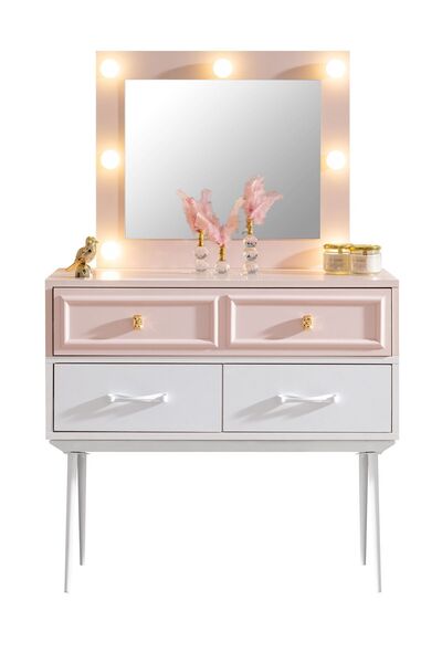 Setay Rosa Genç Odası - 3 Kapılı Dolap, Karyola, Komodin, Şifonyer