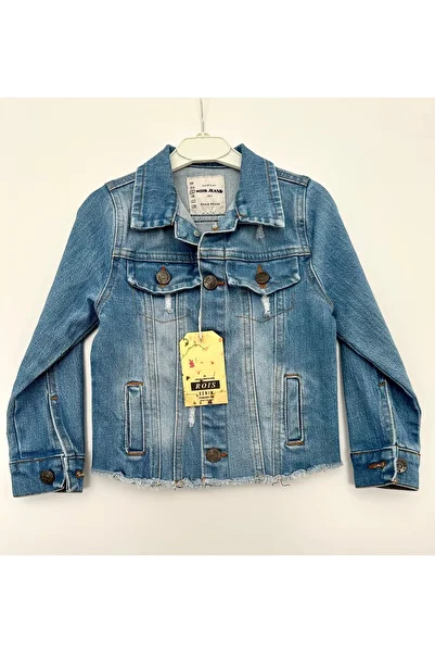 rois kids Girl's Denim Jacket with Breaked Detail