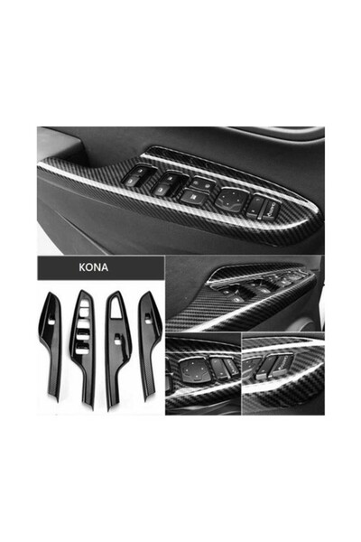 Karva Çmk Hyundai Kona Kapı Kolçak Kaplama Karbon
