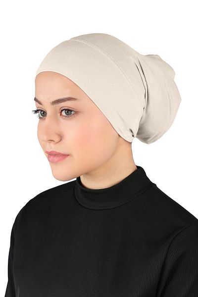 Ecardin Light Beige Practical Pipe Bonnet - Comfortable Comfortable St 222