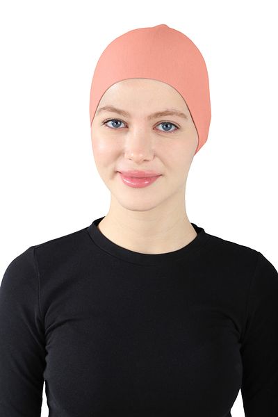 Ecardin Salmon Colored XL Large Laced Bonnet - St 226