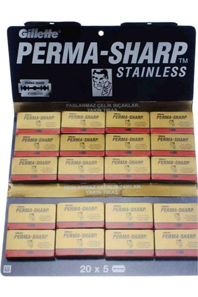 Permasharp Double Sided Leaf Razor Shaving Blade (100Pcs)
