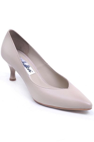Ustalar Ayakkabı Çanta Pantofi stiletto cu toc de damă bej 039.1106