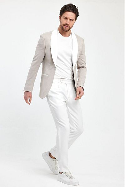 Savira Slimfit ανδρικό αθλητικό μπουφάν σάλι γιακά drop 6 πλεκτό ύφασμα