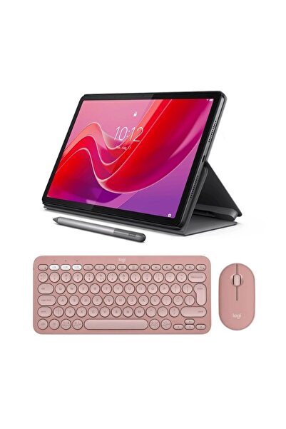 LENOVO Tab K11  11'' 4GB 128GB WUXGA Wi-Fi Tablet ZADC0072TR Kılıf + Tab Pen + Pebble 2 Klavye Mouse Pembe