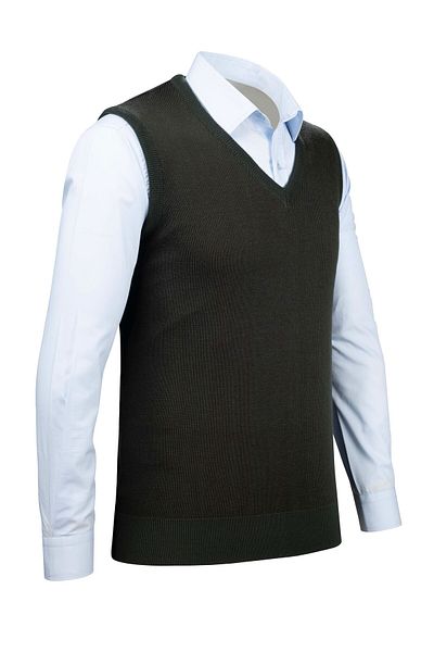 Çizgi Triko Men's V-Neck Striped Knitwear Sweater - Colorful Patterned Winter Steel Knit Classic Fit - 5015H