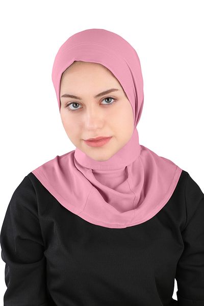 Ecardin Σάλι κρεπ κασκόλ Dusty Rose - St 235