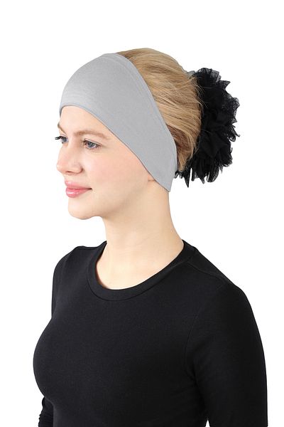 Ecardin Άνετο καπό Viscose Bandana - St 276 Dark Grey