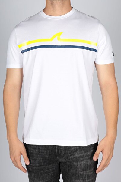 PAUL&SHARK MEN'S KNITTED T-SHIRT C.WCOTTON