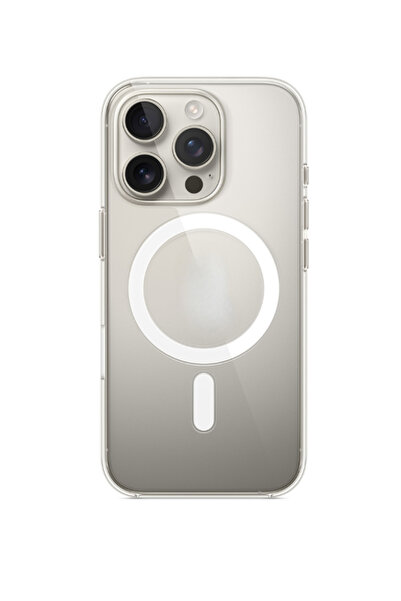REON Iphone 16 Pro Kılıf Magsafe Özellikli Şeffaf Kılıf Darbe Emici Sert Silikon iphone16pro