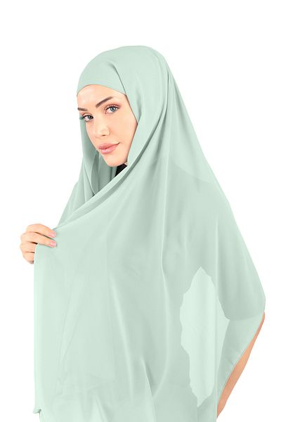 Ecardin Σάλι από ύφασμα Bonnet Chiffon - St 136 Water Green