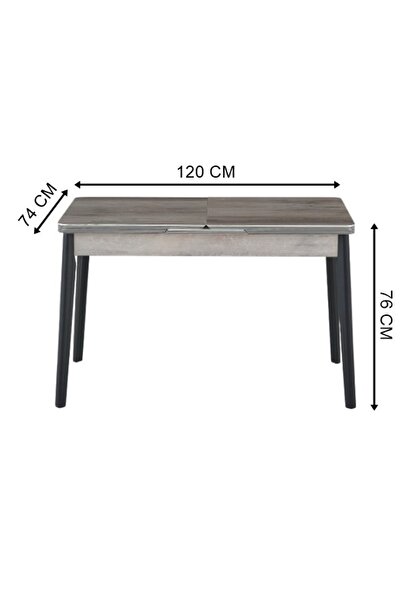 dekorazi Elisa Ortadan Açılır Masa 75x120 cm